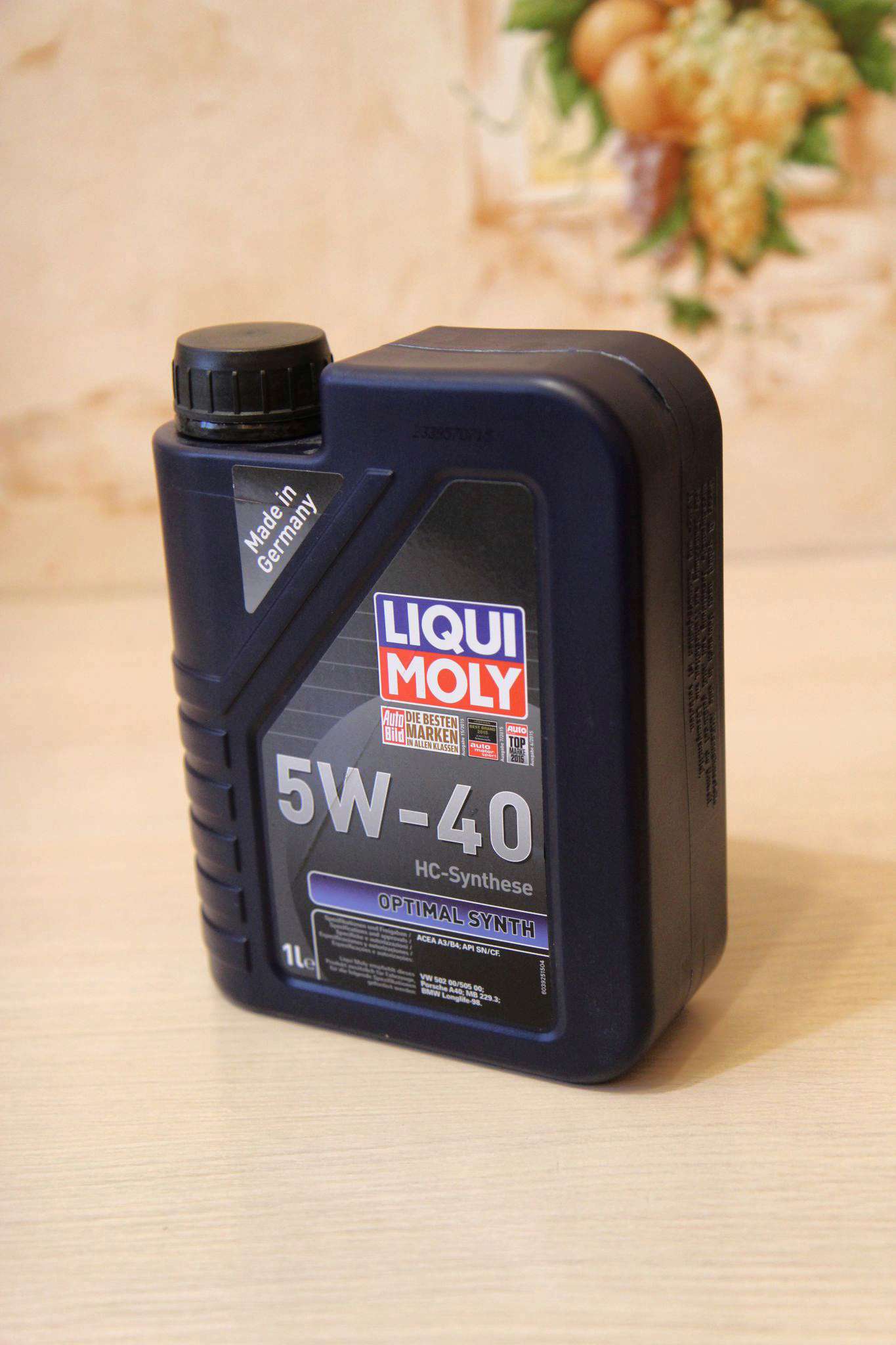 5W40  1 л полусинт. LiquiMoly Optimal  API SL/CF, ACEA A3-04, B3-04: MB 229.3