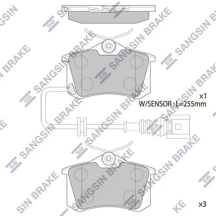 Купить Тормозные колодки  задние  Hi-Q SP1870, заказать Тормозные колодки  задние  Hi-Q SP1870