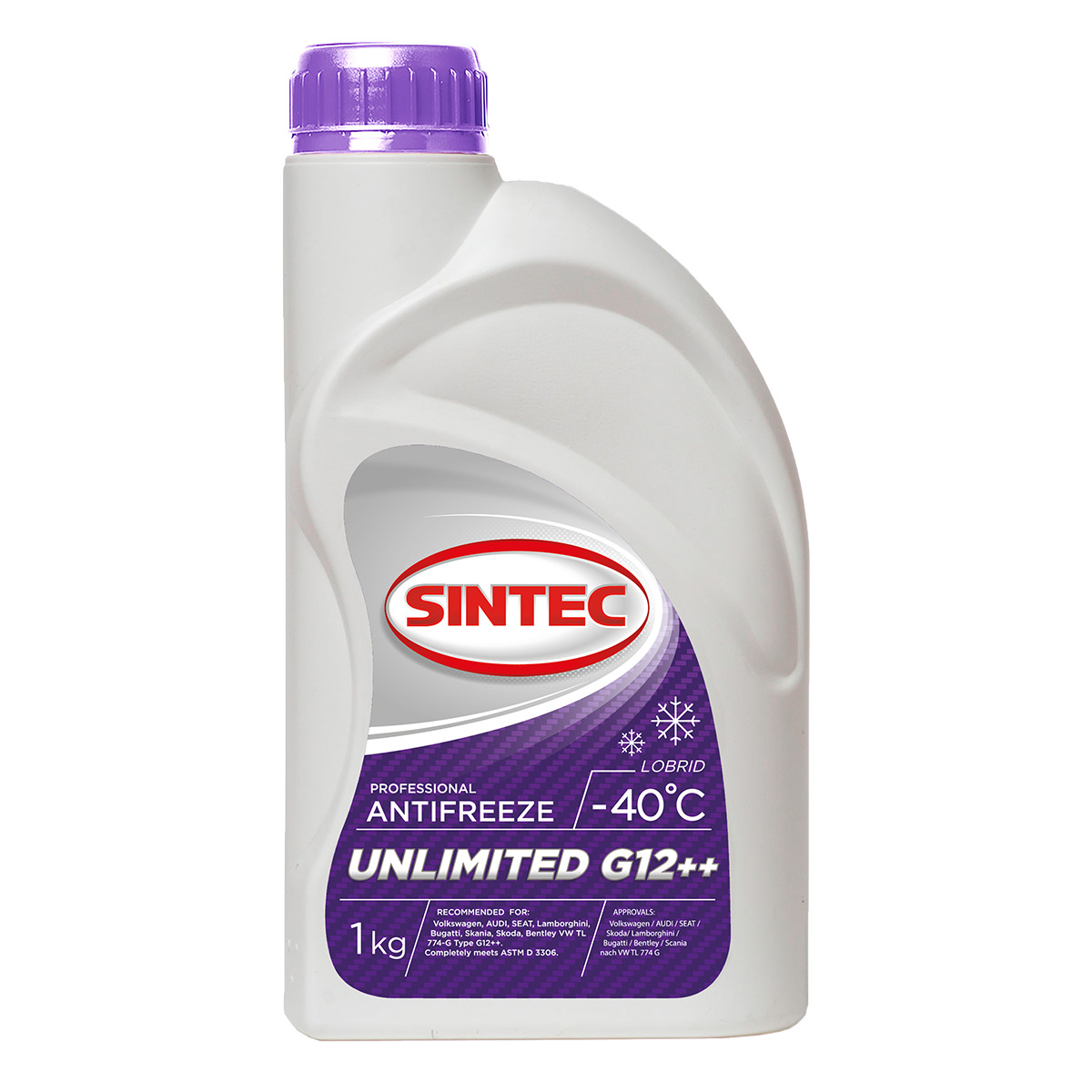 Купить антифриз 1 кг SINTEC UNLIMITED G12+, заказать антифриз 1 кг SINTEC UNLIMITED G12+