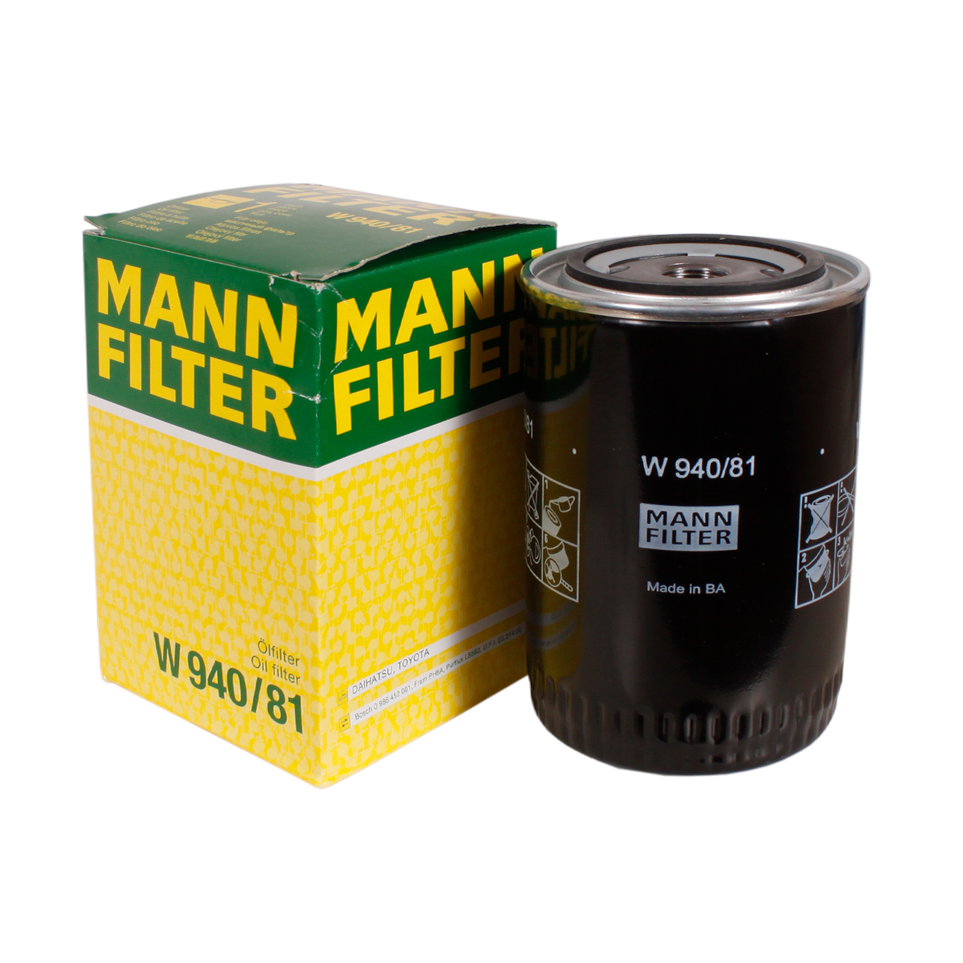 Фильтр масляный MANN FILTER W940/81