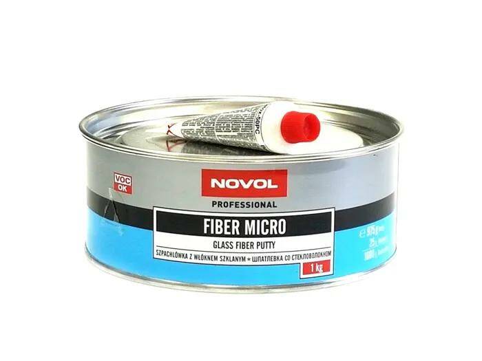 Шпатлевка  FIBER MICRO со стекловолокном 1кг NOVOL 1233