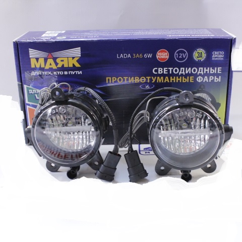 Купить Фары противотуманные DRL-LADA 3A6 12V 6W (90*60мм) МАЯК , заказать Фары противотуманные DRL-LADA 3A6 12V 6W (90*60мм) МАЯК 