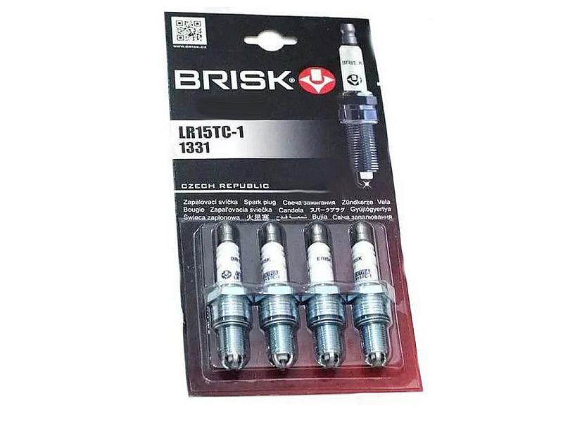 Комплект свечей зажигания 4 шт BRISK LR15TC-1