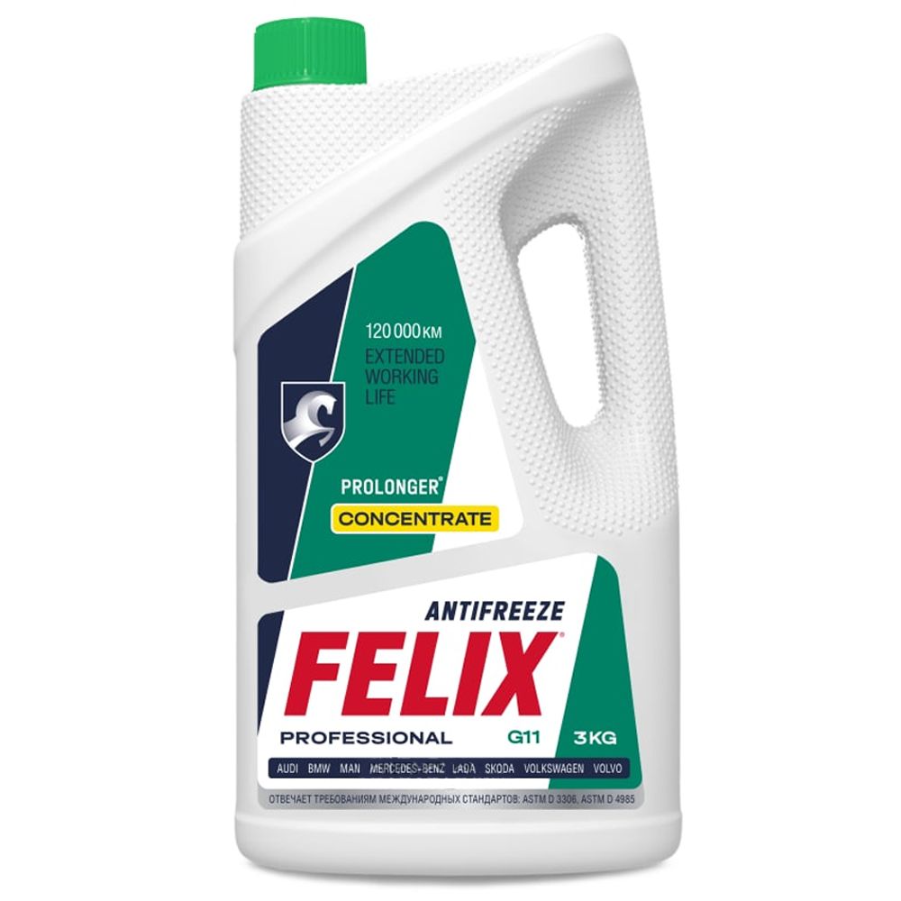 антифриз концентрат зелёный 5кг  FELIX Prolonger  -40 G11