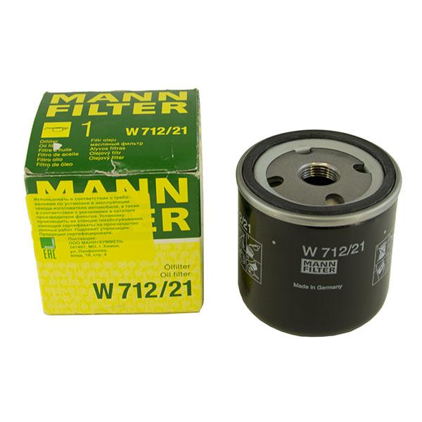 Купить Фильтр масляный MANN FILTER W712/21, заказать Фильтр масляный MANN FILTER W712/21