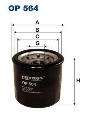 Купить  Фильтр масляный Filtron OP564, заказать  Фильтр масляный Filtron OP564