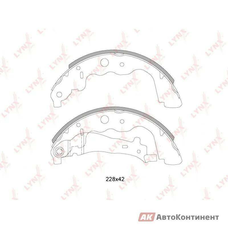 Купить Тормозные колодки задние LYNXauto BS-6304, заказать Тормозные колодки задние LYNXauto BS-6304