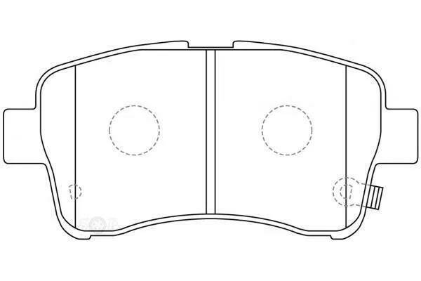 Тормозные колодки передние NiBK PN9461