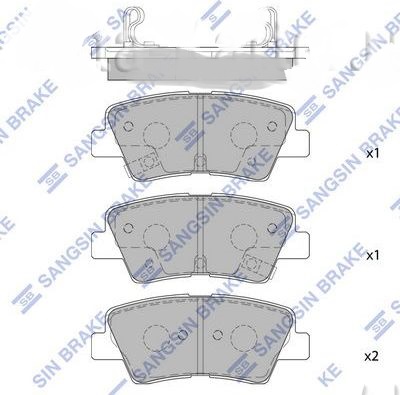 Тормозные колодки задние  Hi-Q SP4459