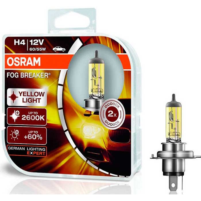  Лампа  H4 12V 60/55 2 шт OSRAM 62193FBRH-HBC